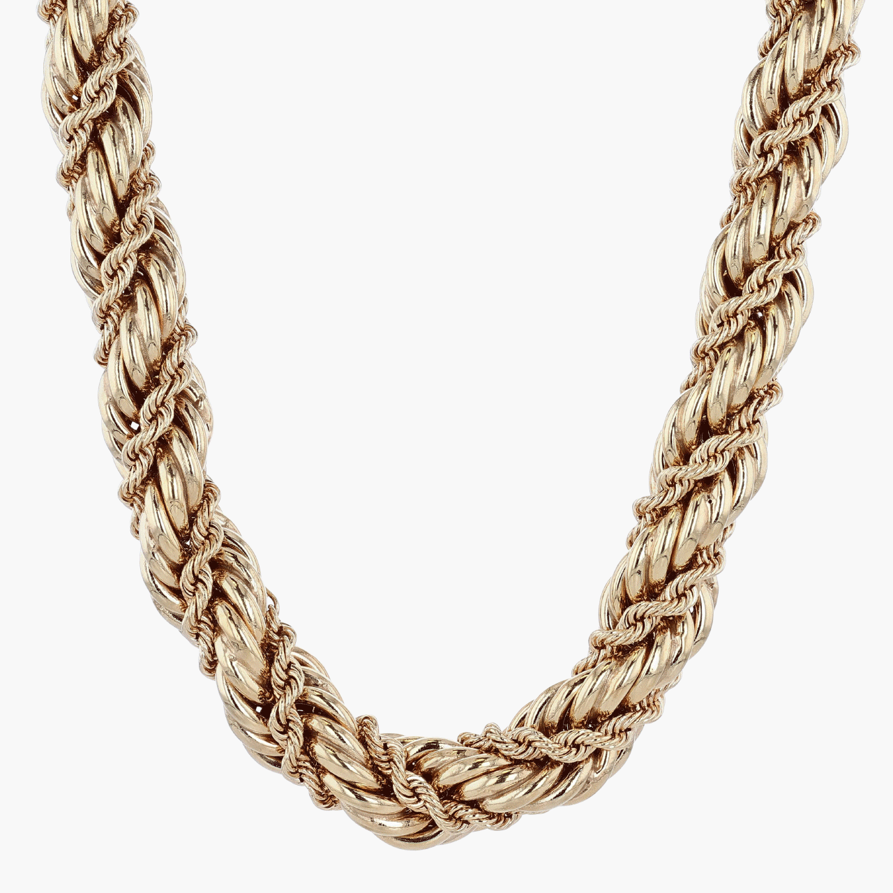 Gold Oversized Twisted Rope Chain