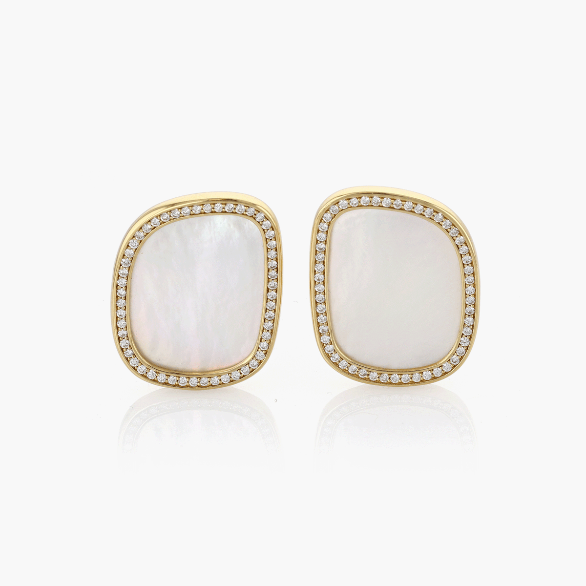 Roberto Coin 18KT Gold Mother of Pearl Earrings