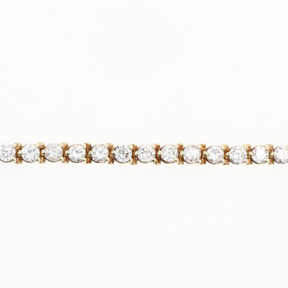 14KT Gold Diamond Tennis Bracelet