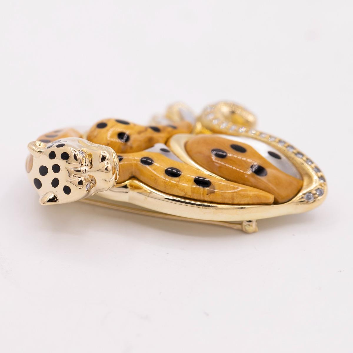 Leopard Brooch By Asch/Grossbardt