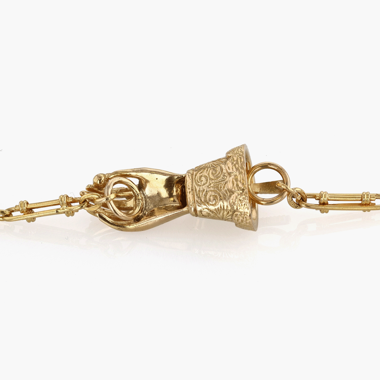 Antique 56 Inch Gold Fancy Link Chain