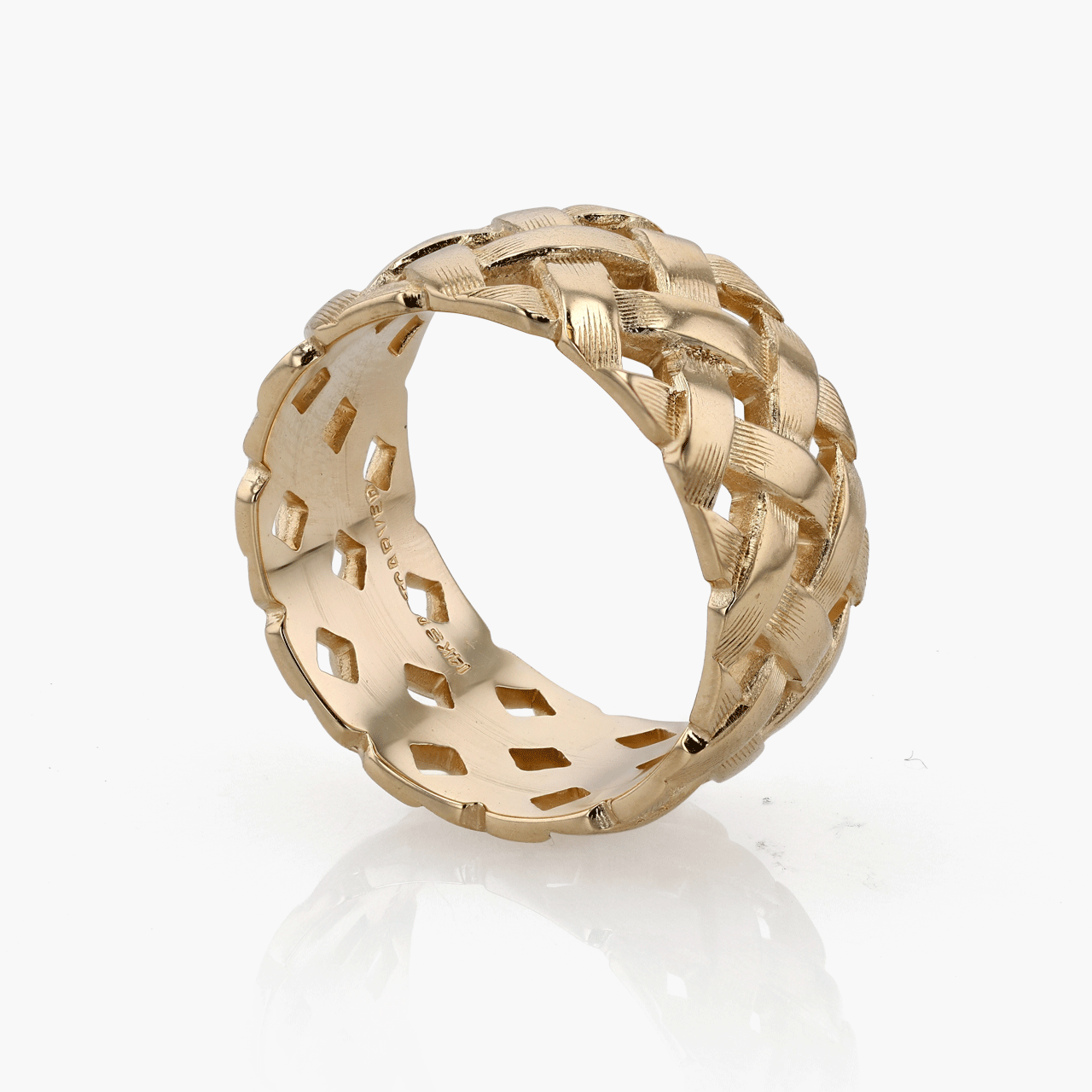 Gold Wide Woven Band