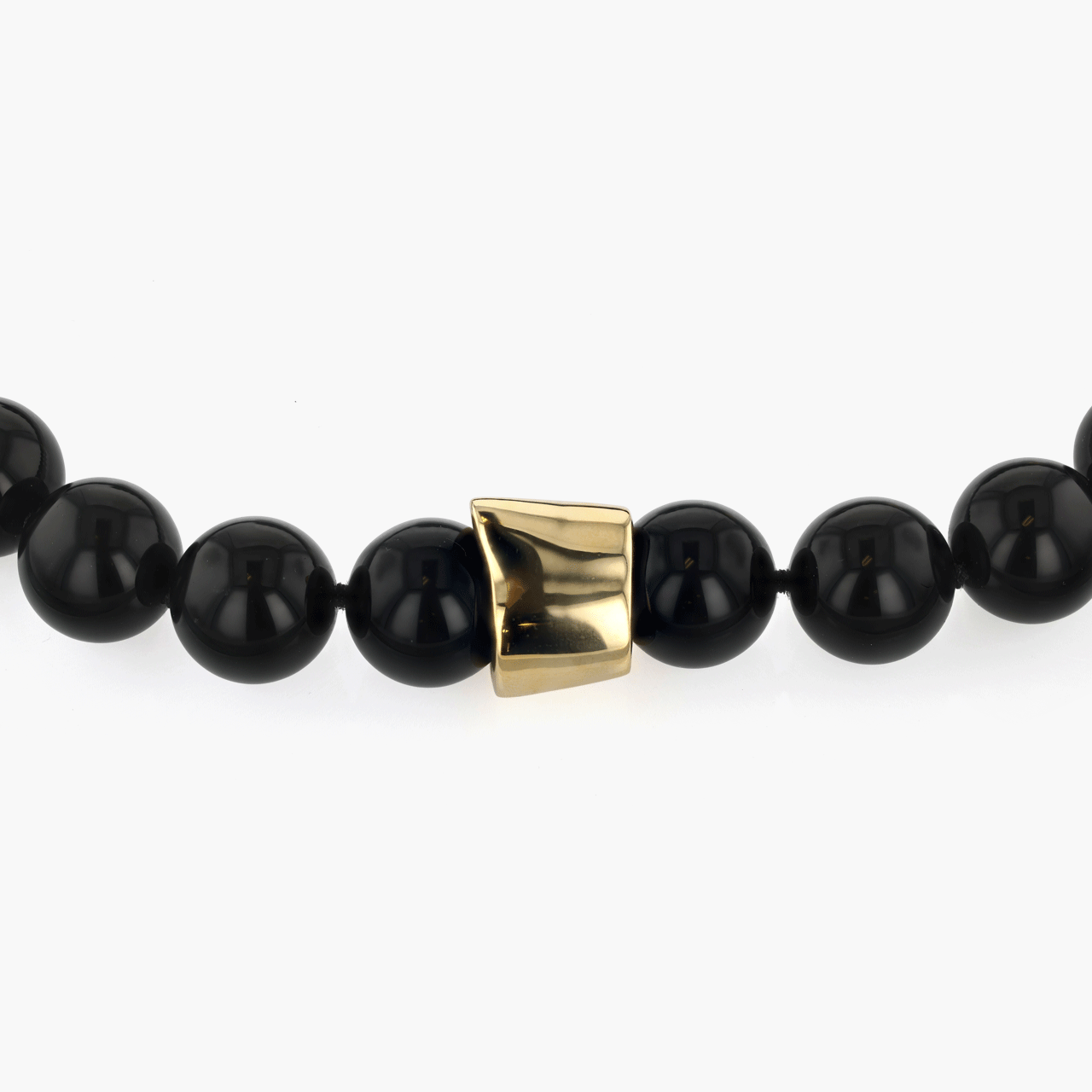 Tiffany & Co. Gold and Onyx Necklace