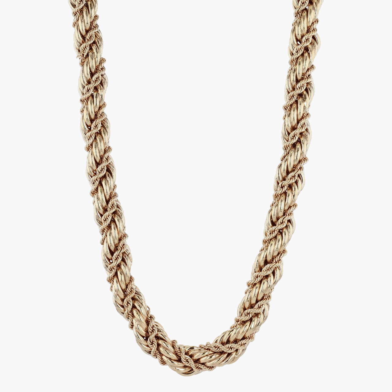 Gold Oversized Twisted Rope Chain