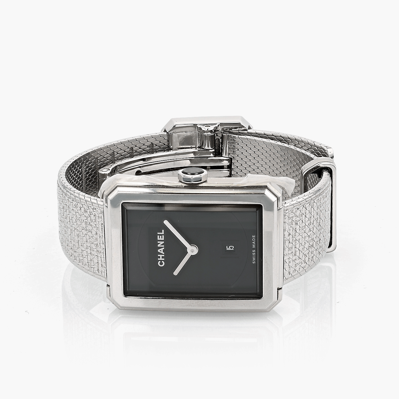 CHANEL Stainless Steel Boy·Friend Tweed Watch