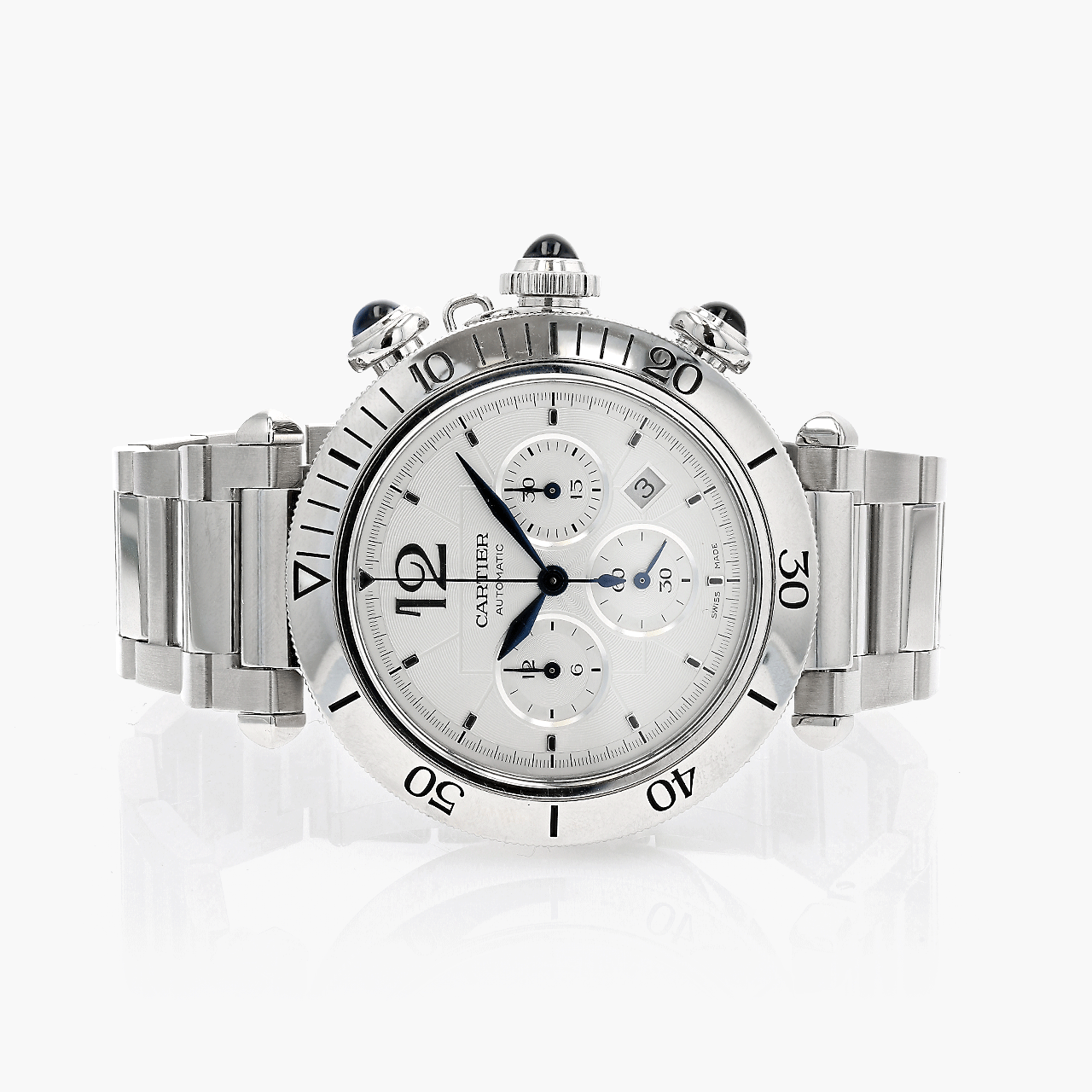 Cartier Stainless Steel Pasha 41mm