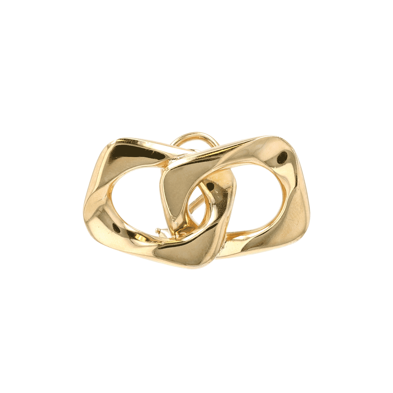 Vintage 18k Gold Link Chain and Matching Earrings