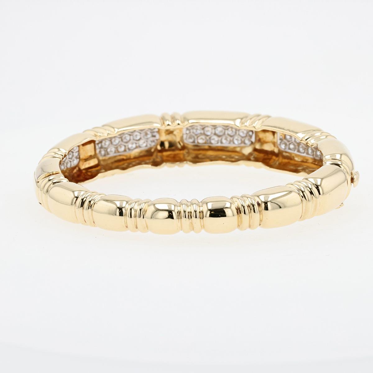 18Kt & Platinum Diamond Bangle