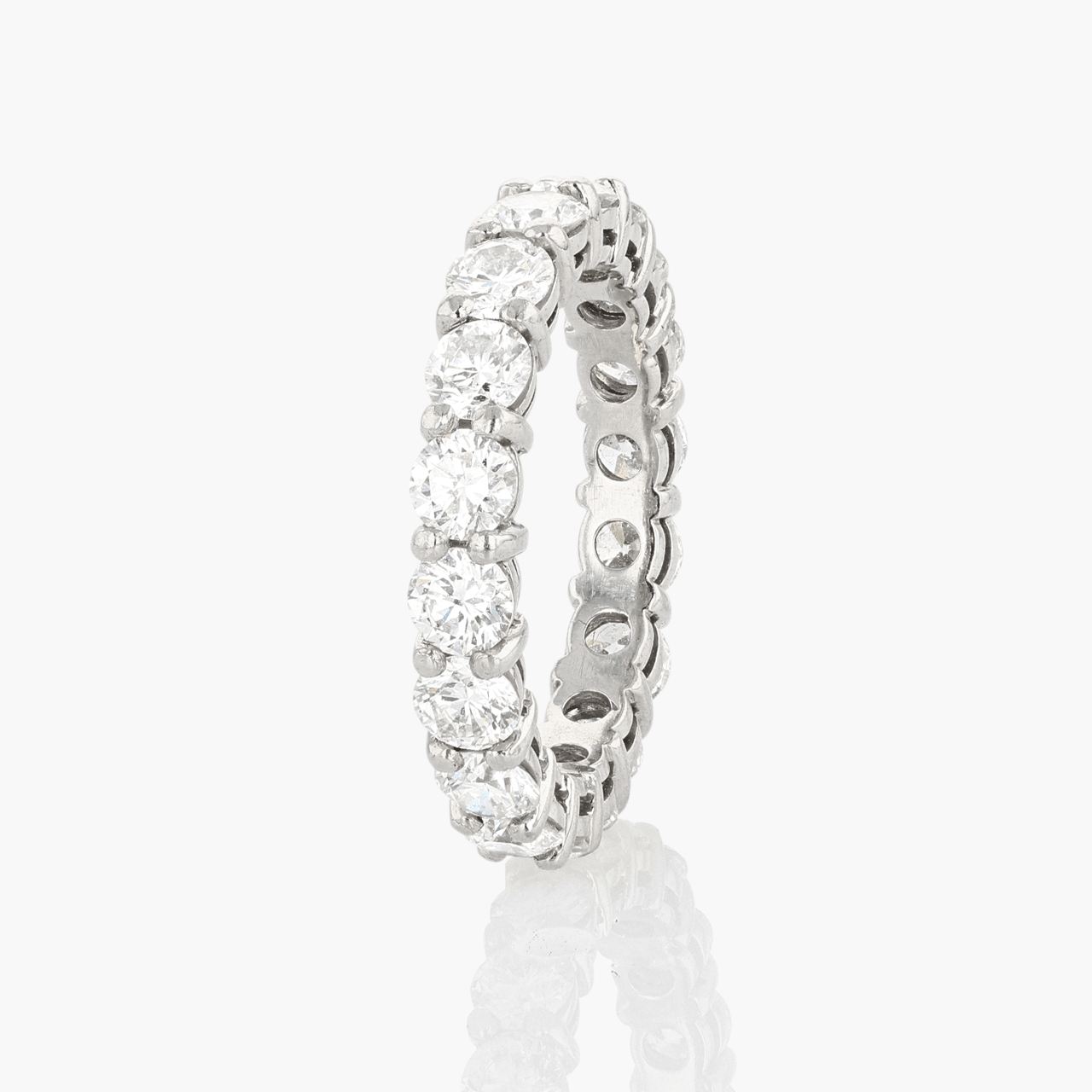 Platinum 2.22 Total Weight Diamond Wedding Band