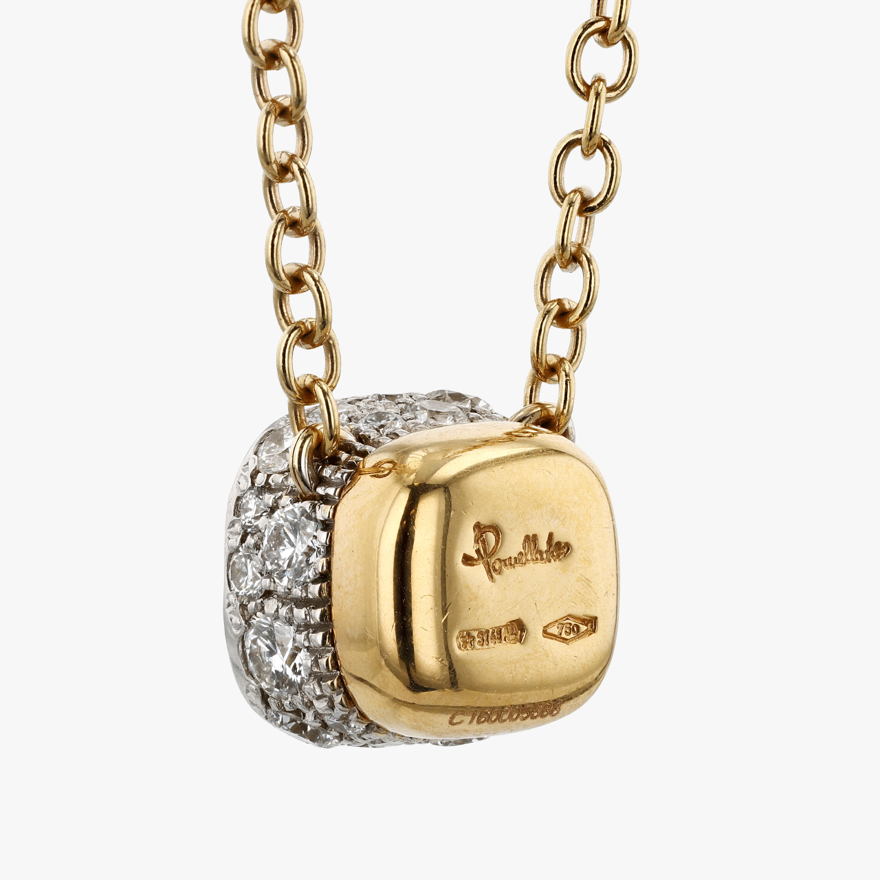 Pomellato Rose Gold and Diamond Nude Pendant Necklace