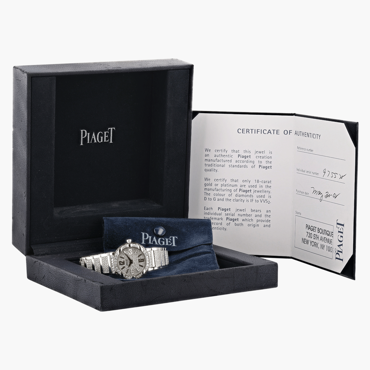 Piaget White Gold and Diamond Quartz Polo Limelight