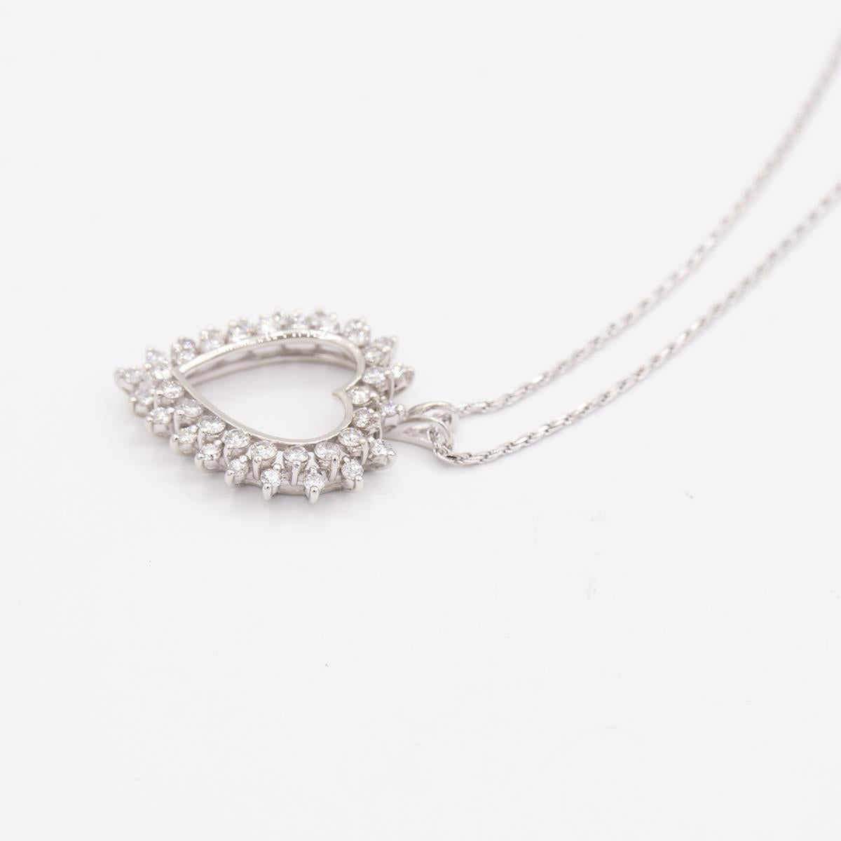 14KT Gold Diamond Heart Pendant