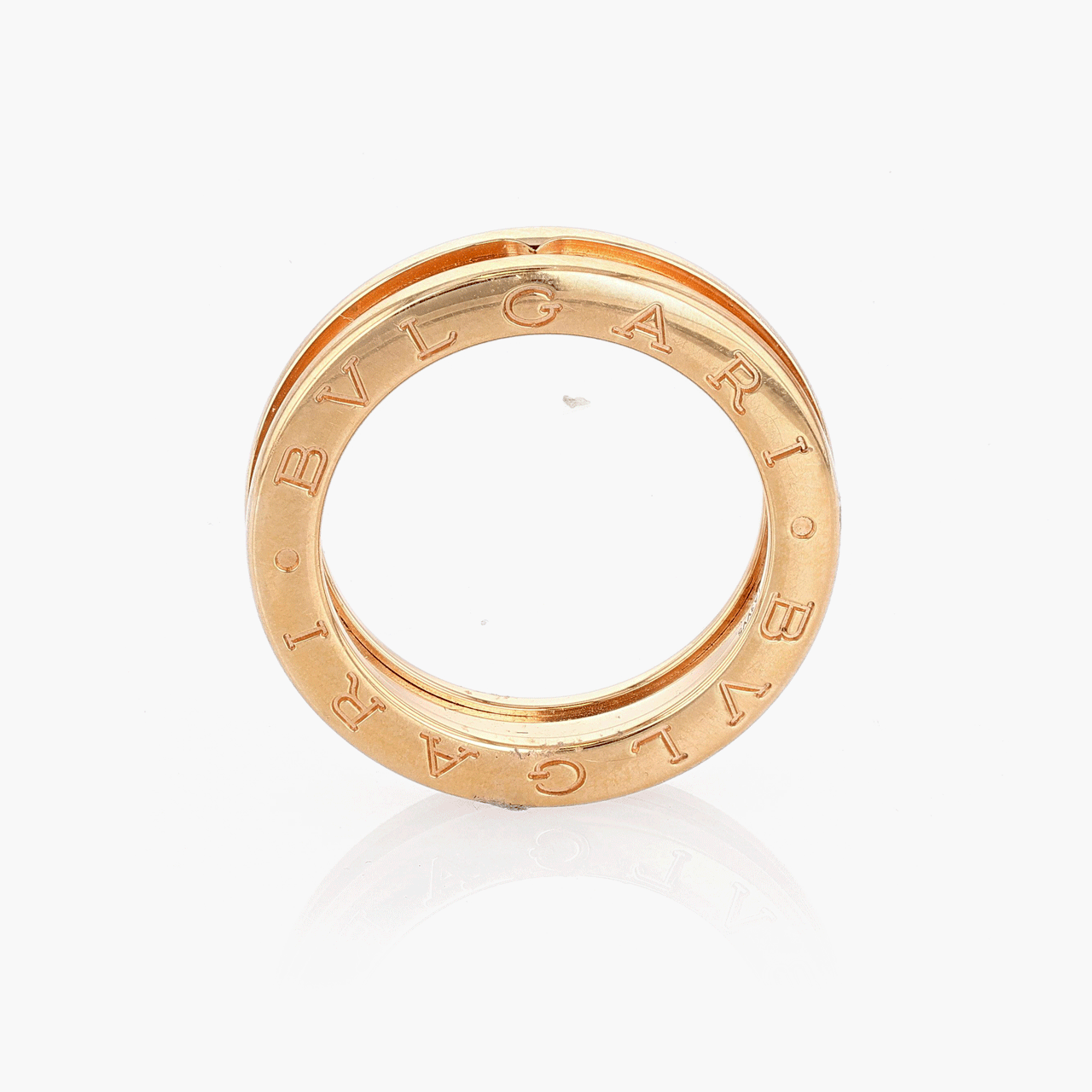 Vintage 18k Rose Gold Bulgari B.Zero1 Ring