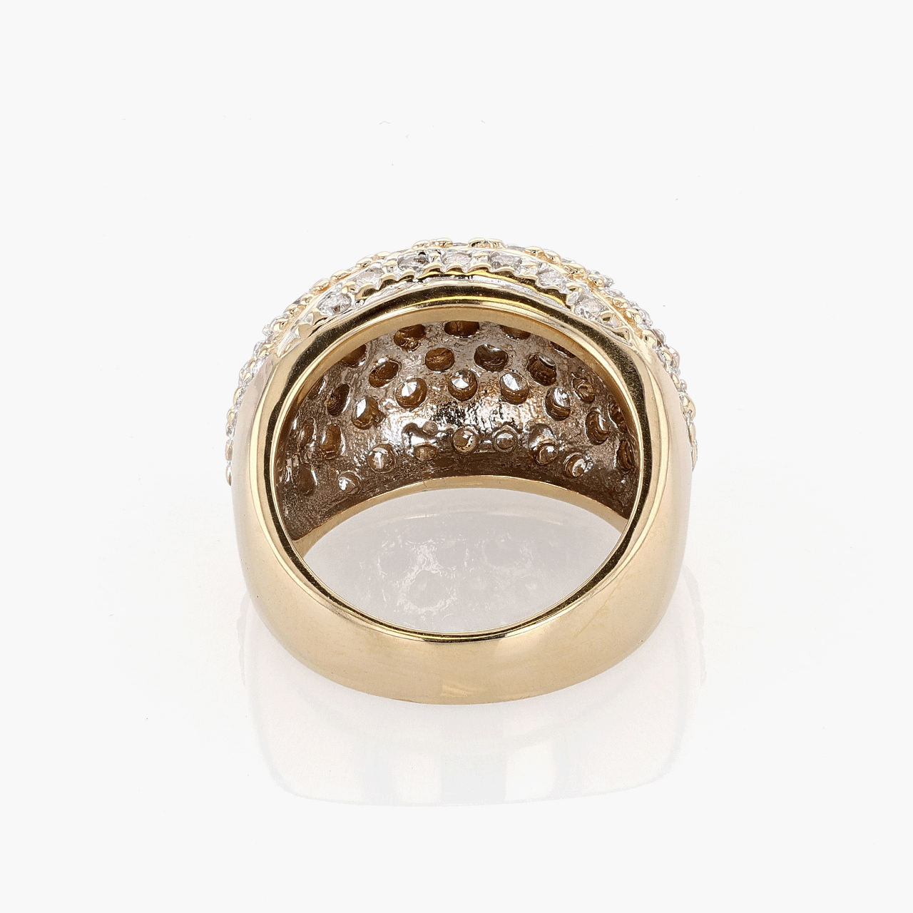 Gold, White Gold, and Diamond Ring