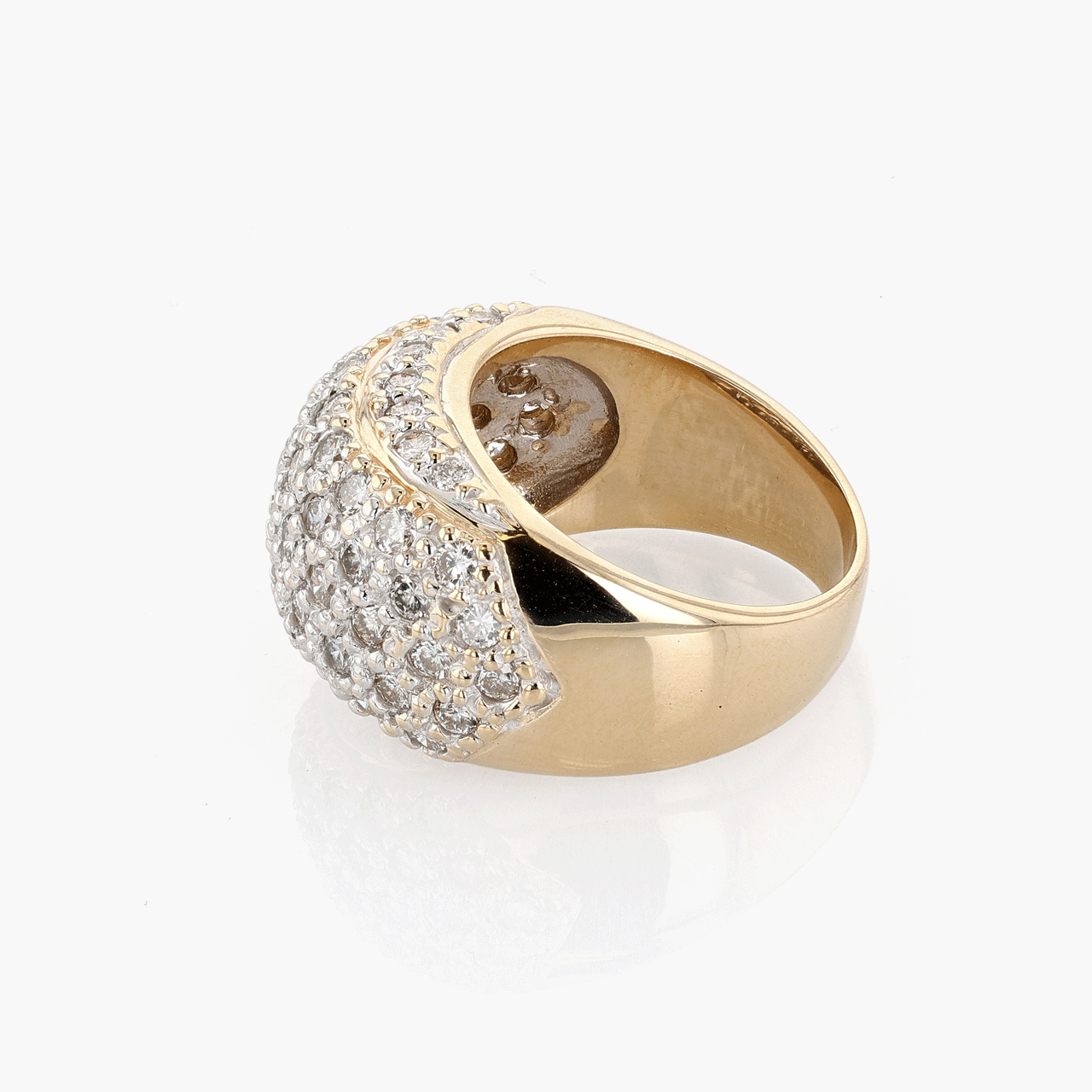 Gold, White Gold, and Diamond Ring