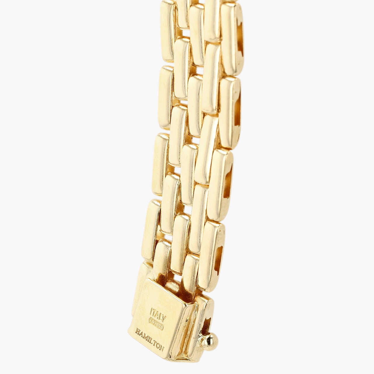 Gold Five Row Link Collar Necklace