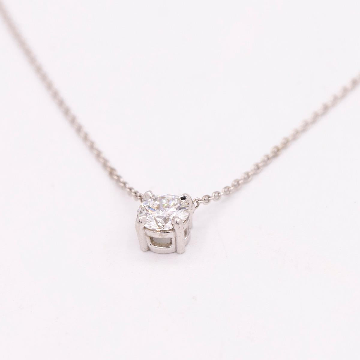 Vintage Diamond Solitaire Pendant