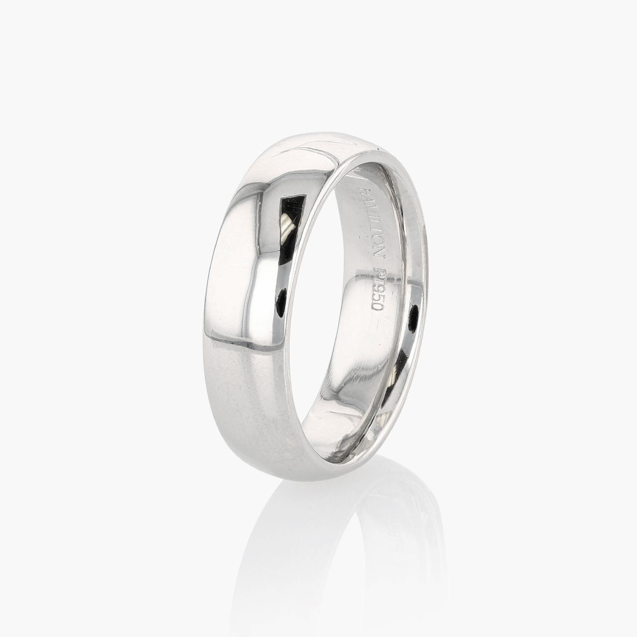 Vintage Platnum 6mm Wedding Band