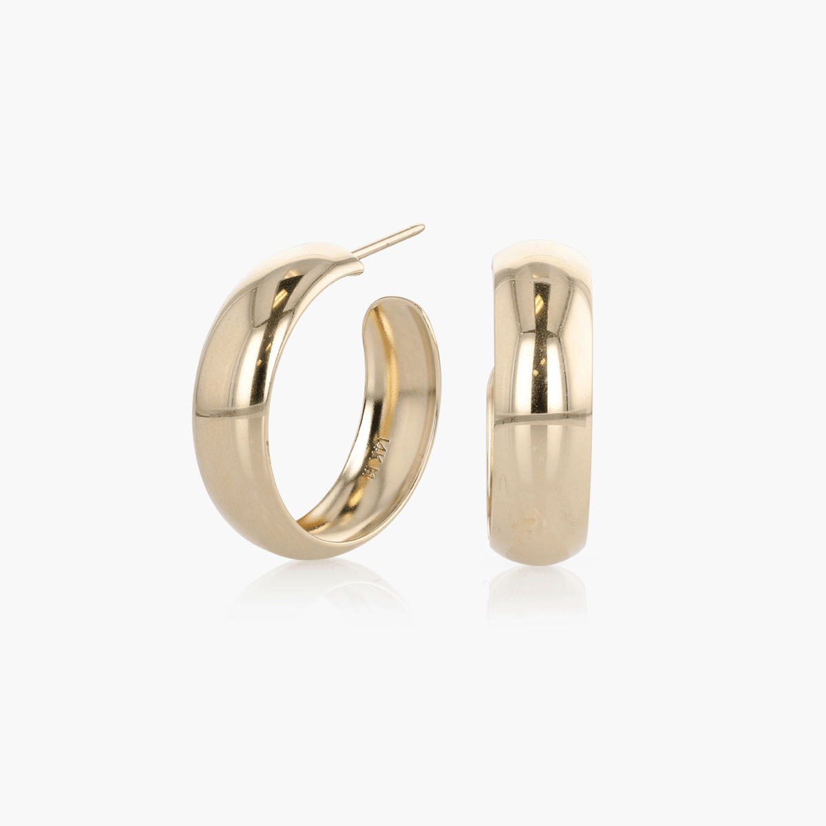 Gold Half Hoop Earrings
