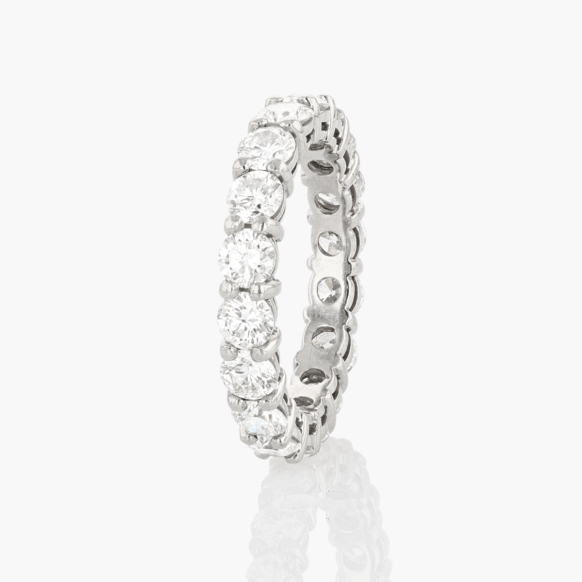 Platinum 2.22 Total Weight Diamond Wedding Band