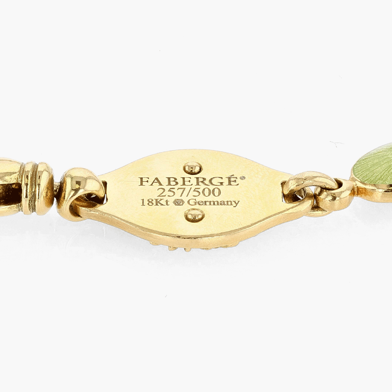Faberge Gold, Enamel, and Diamond Bracelet