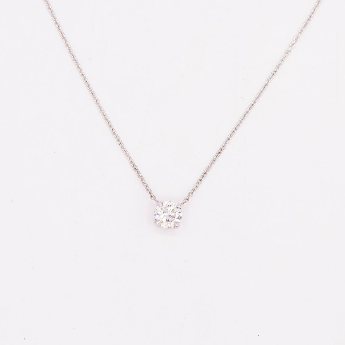 Vintage Diamond Solitaire Pendant