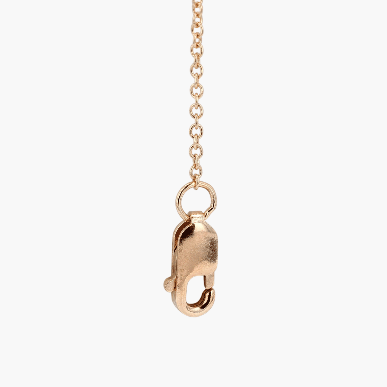 18k Rose Gold and Diamond Swirl Pendant