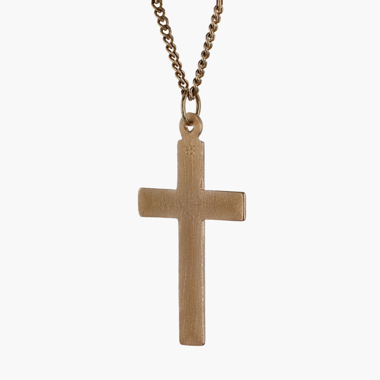 Gold Crucifix Pendant Necklace