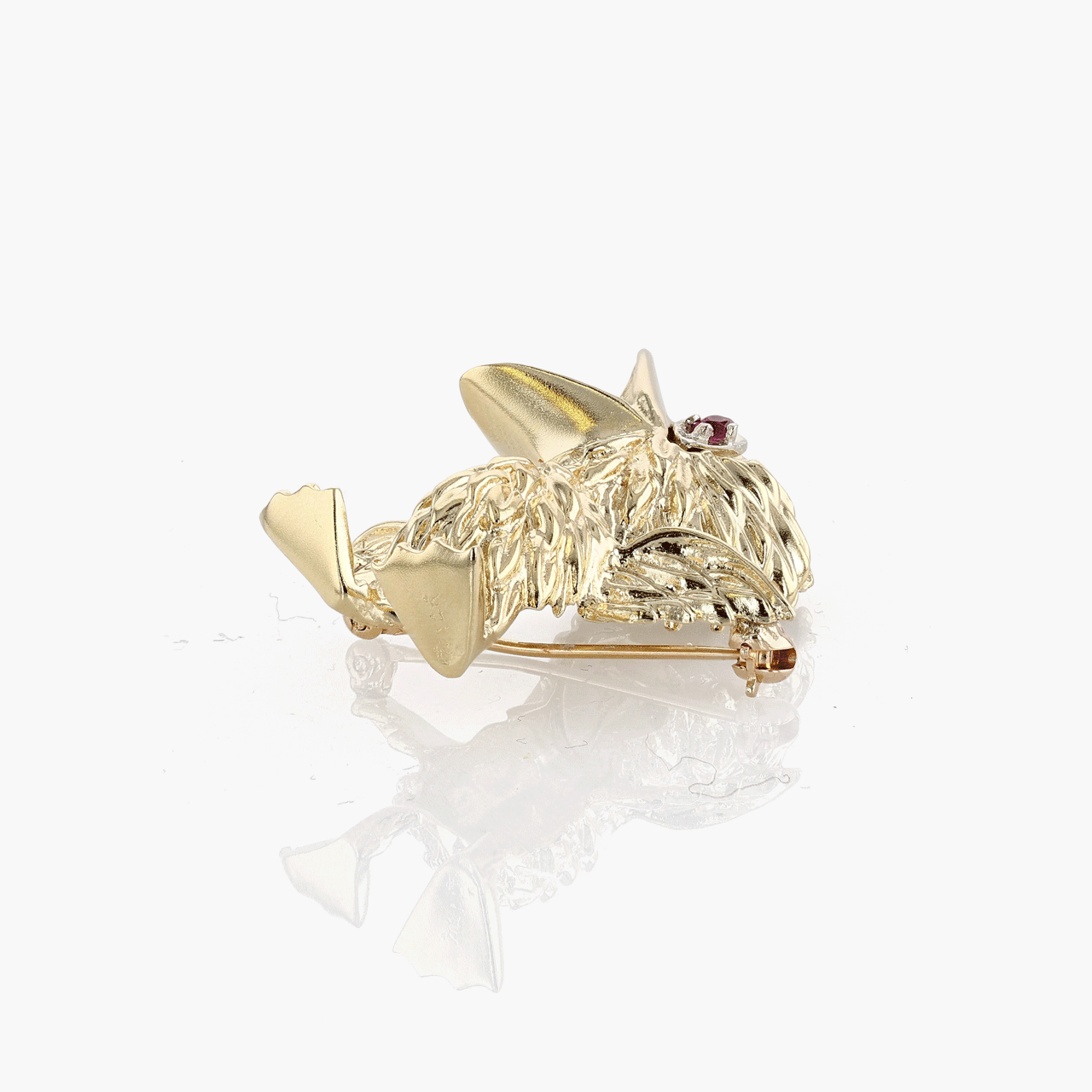 14k Yellow Gold Duck Brooch