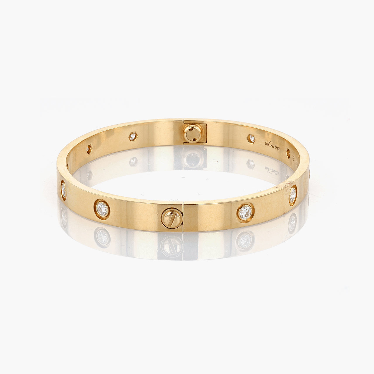 Cartier Gold and Diamond Love Bracelet