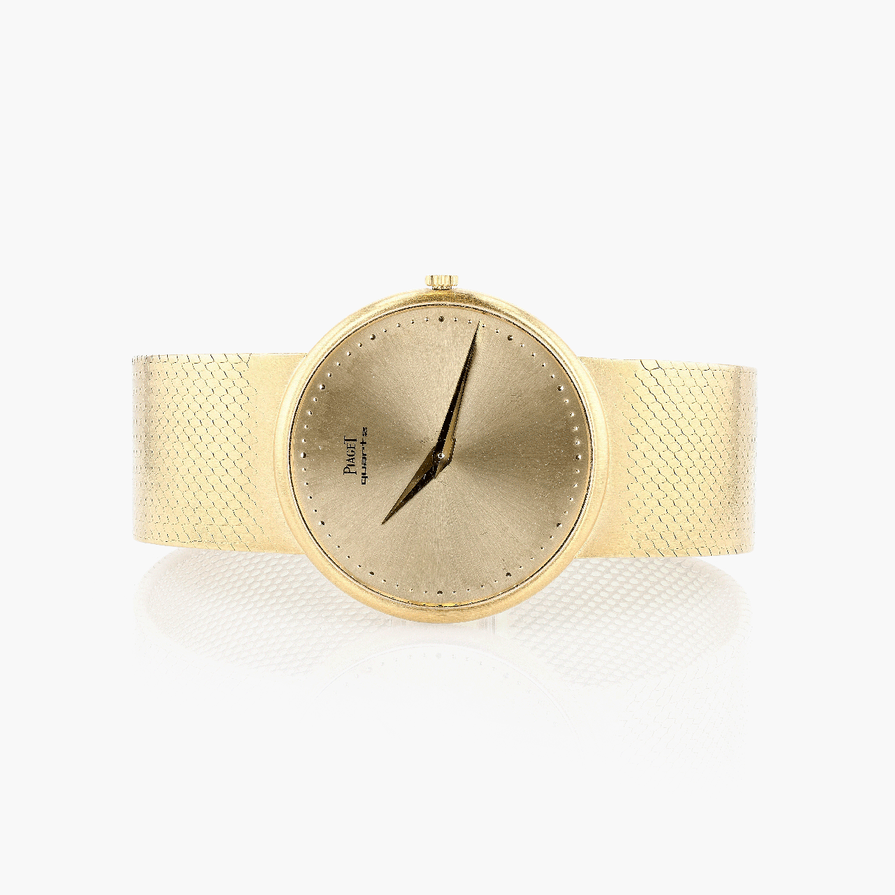 Piaget Gold Integrated Bracelet Quartz Wristwatch