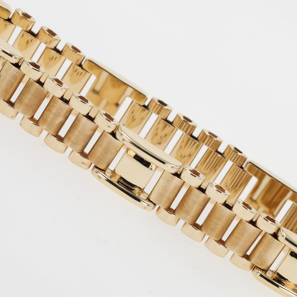 14KT Gold Multi-Finish Link Bracelet