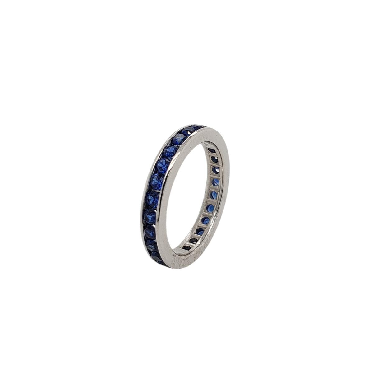 Tiffany & Co. Platinum Sapphire Band