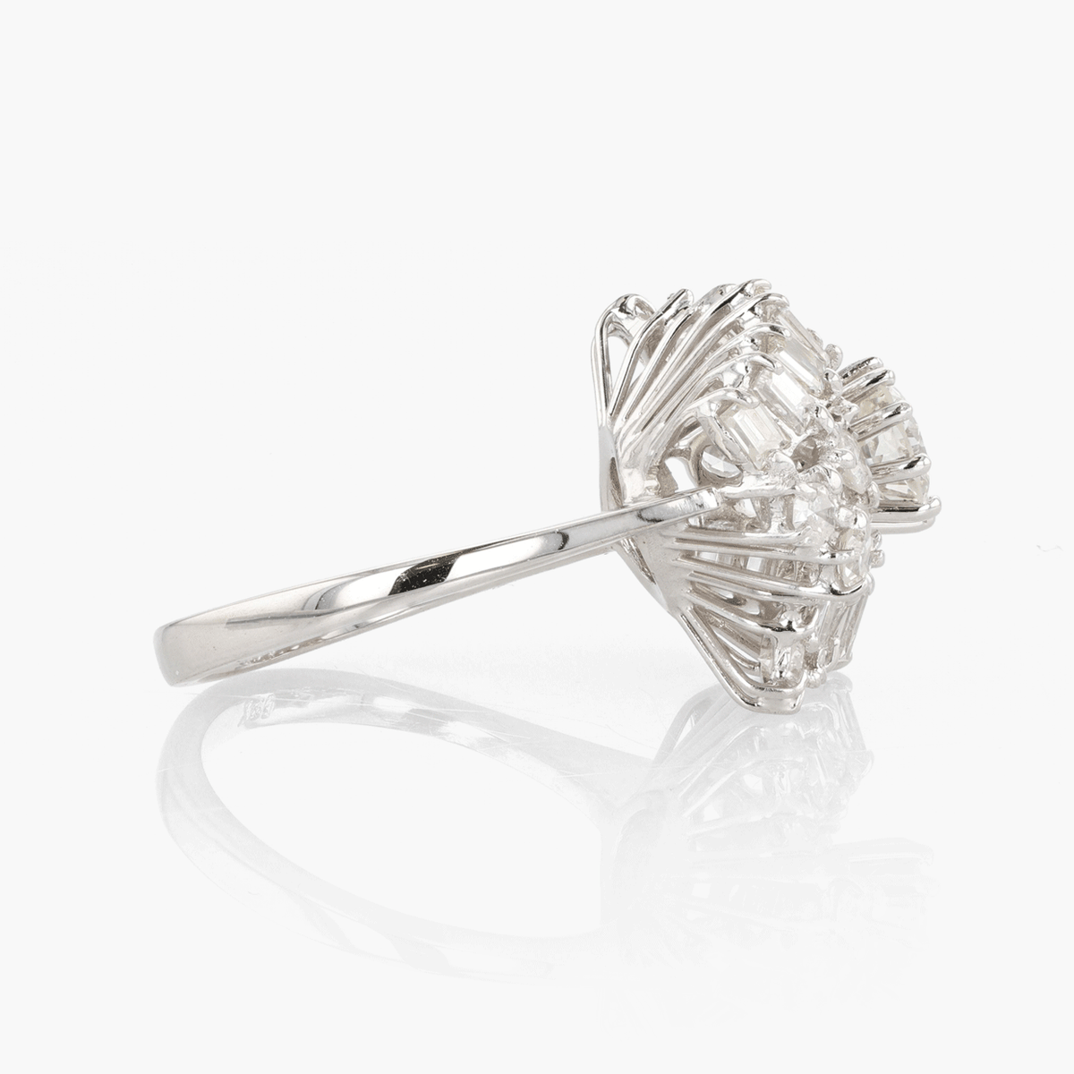 Vintage White Gold and Diamond Ring