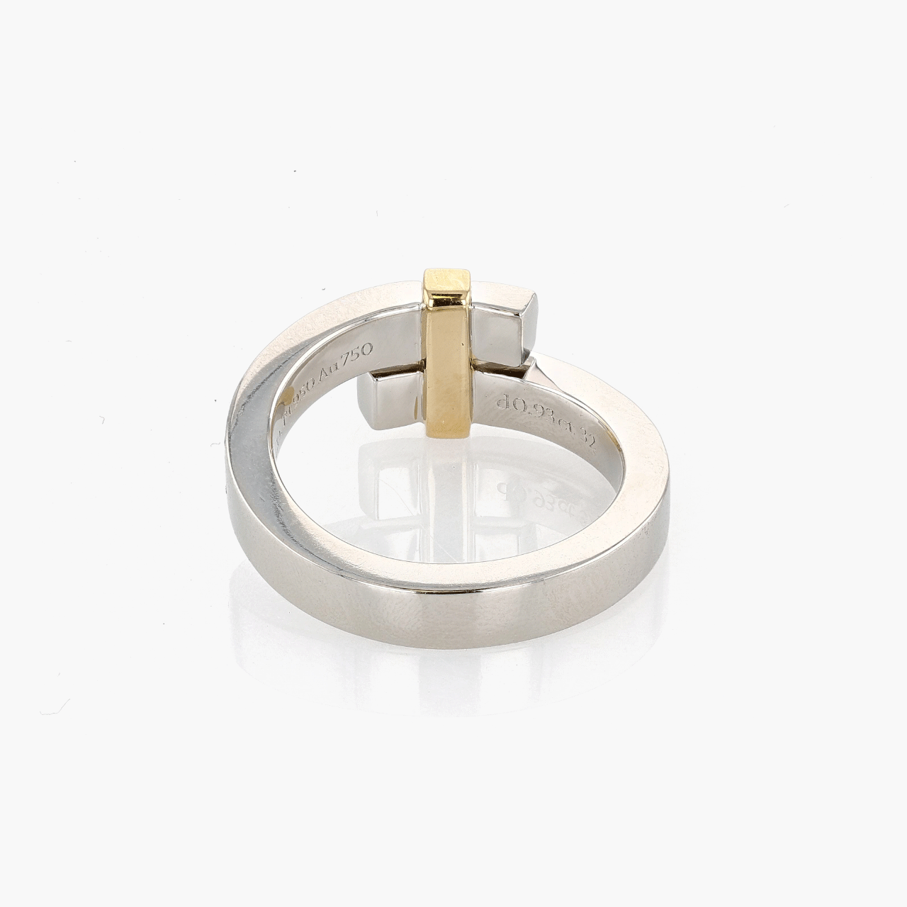 Tiffany & Co. Edge Platinum, Gold, and Diamond Ring