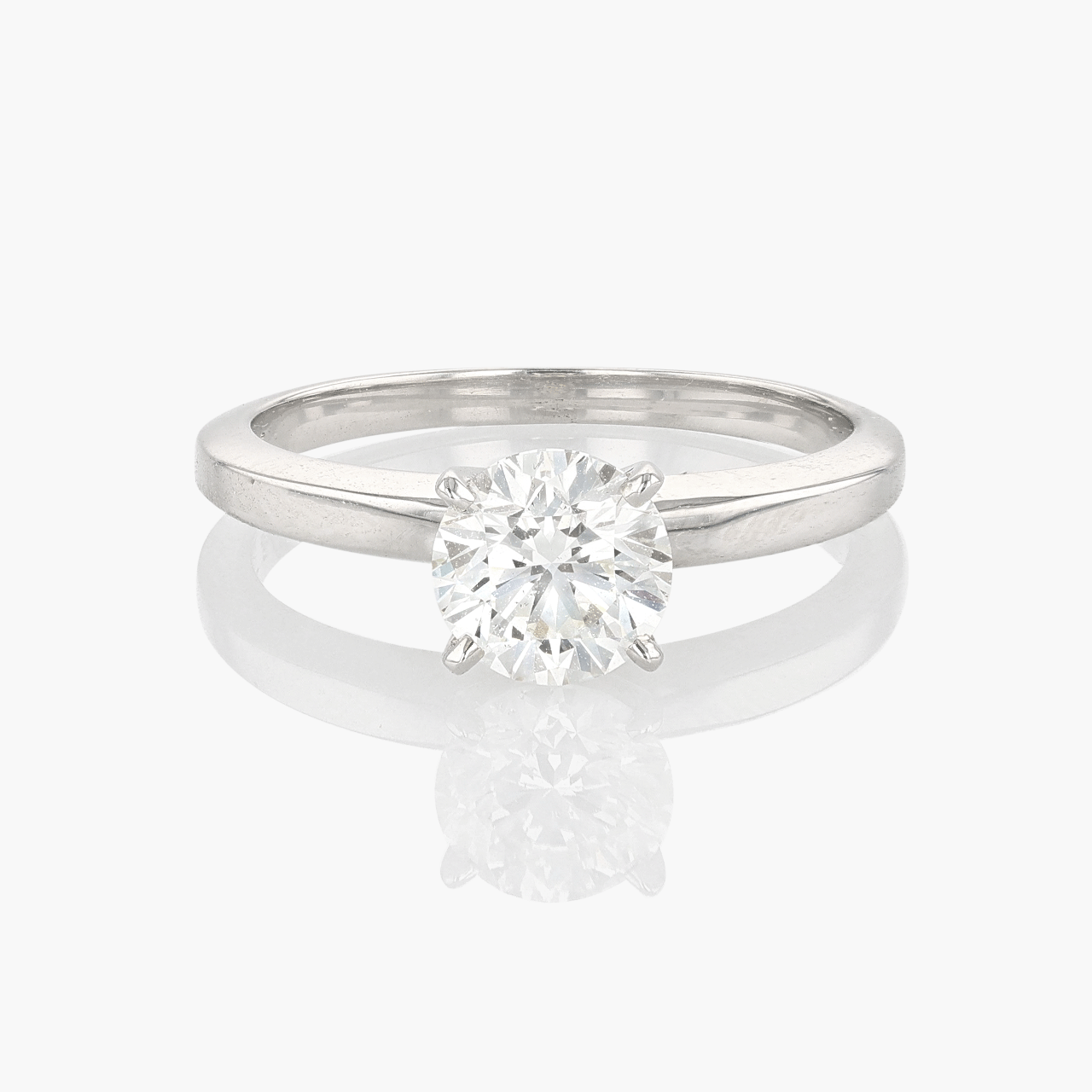 Solitaire Diamond Engagement Ring