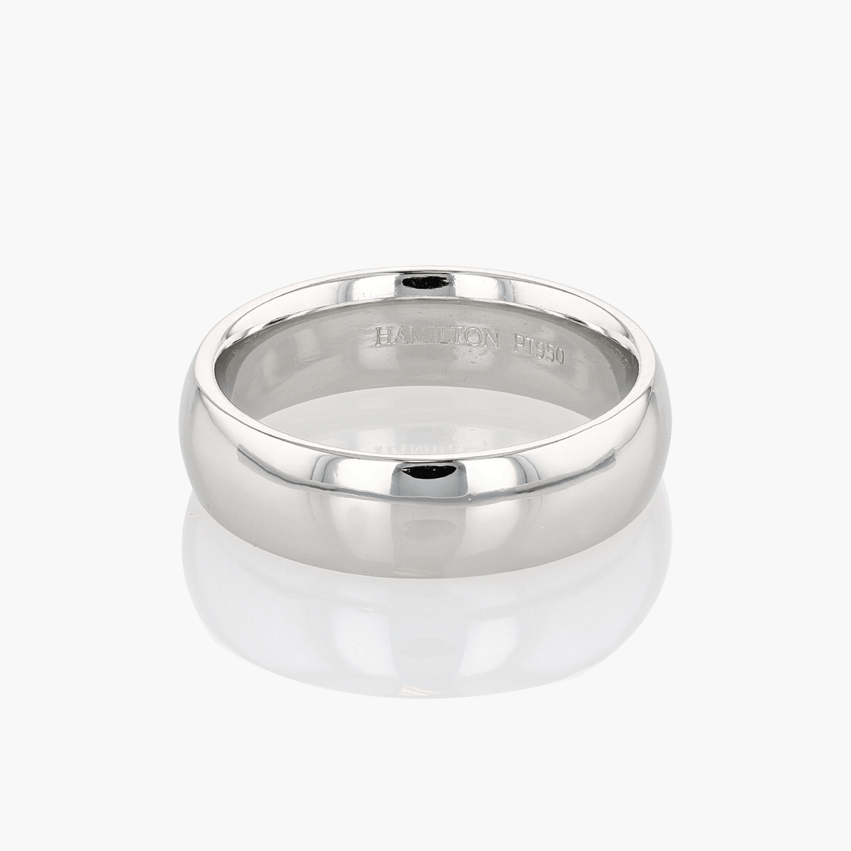 Vintage Platnum 6mm Wedding Band