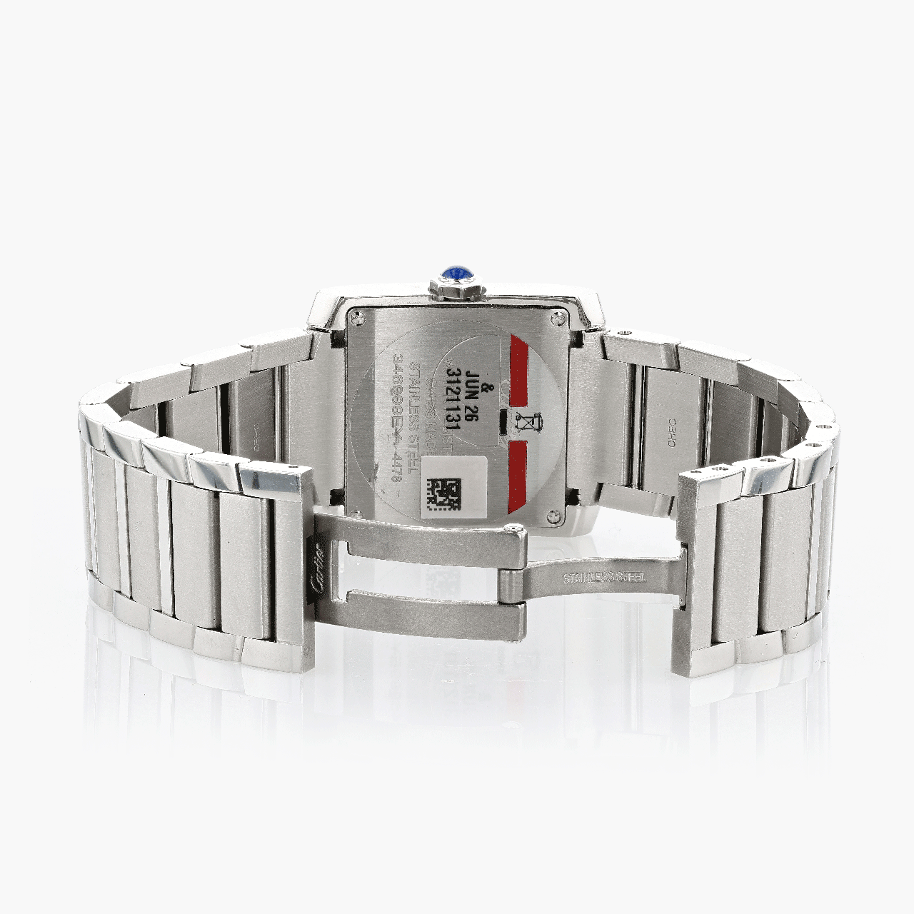Cartier Tank Francaise With Diamond Set Brancards