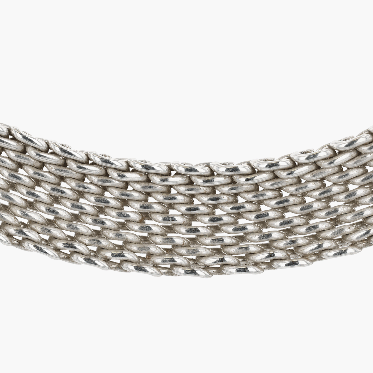 Tiffany & Co. Silver Mesh Somerset Necklace