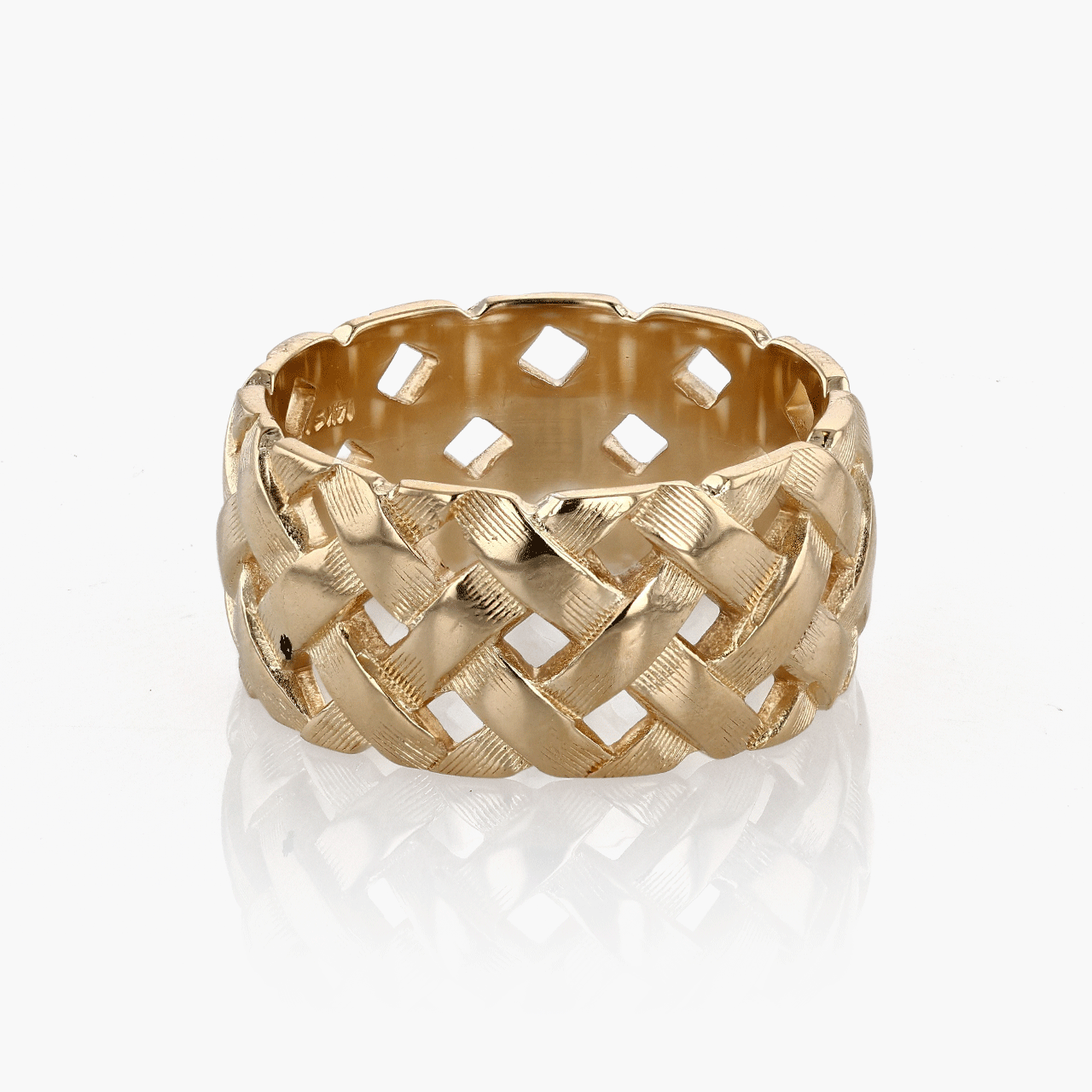 Gold Wide Woven Band