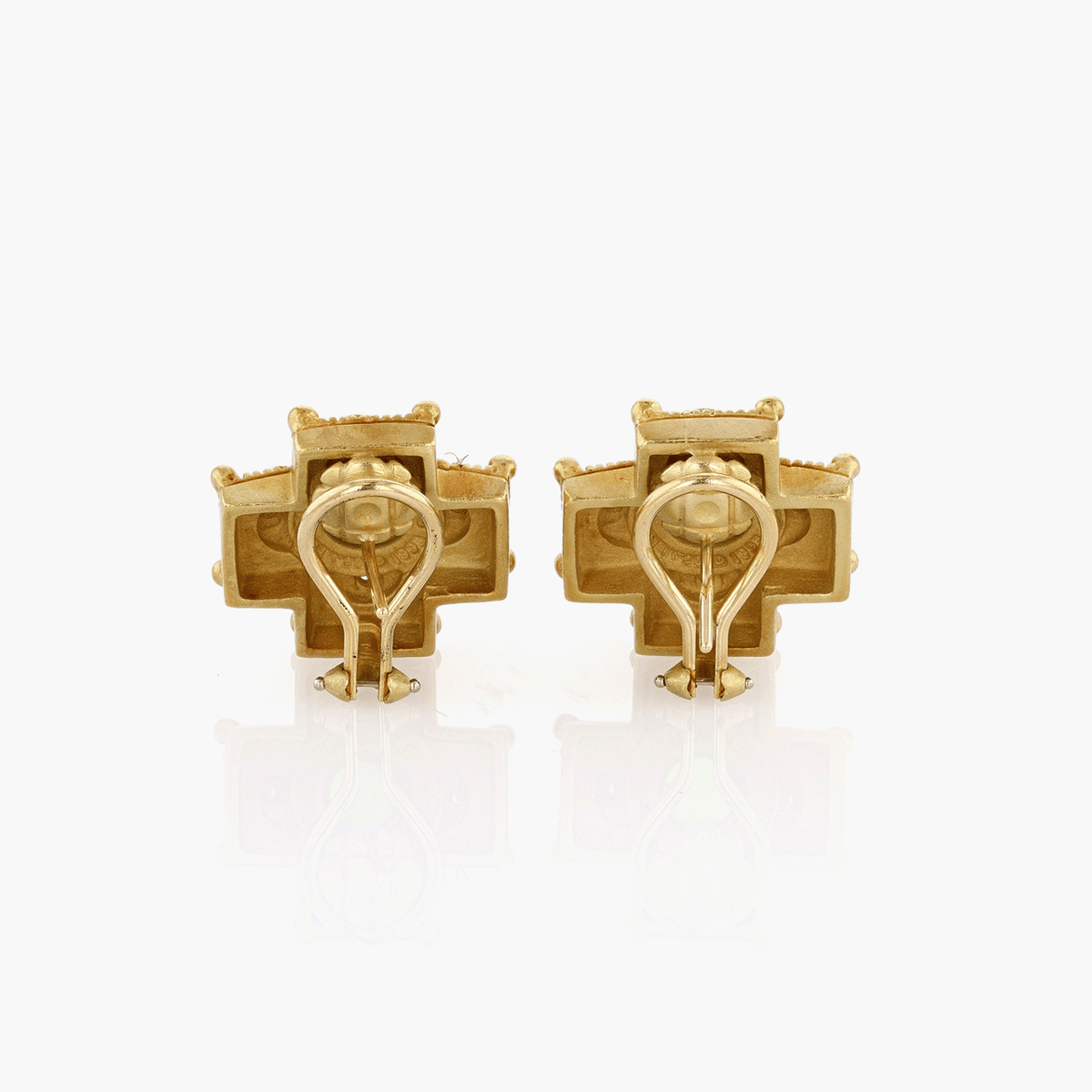 18k Gold Kieselstein-Cord Tourmaline Earrings