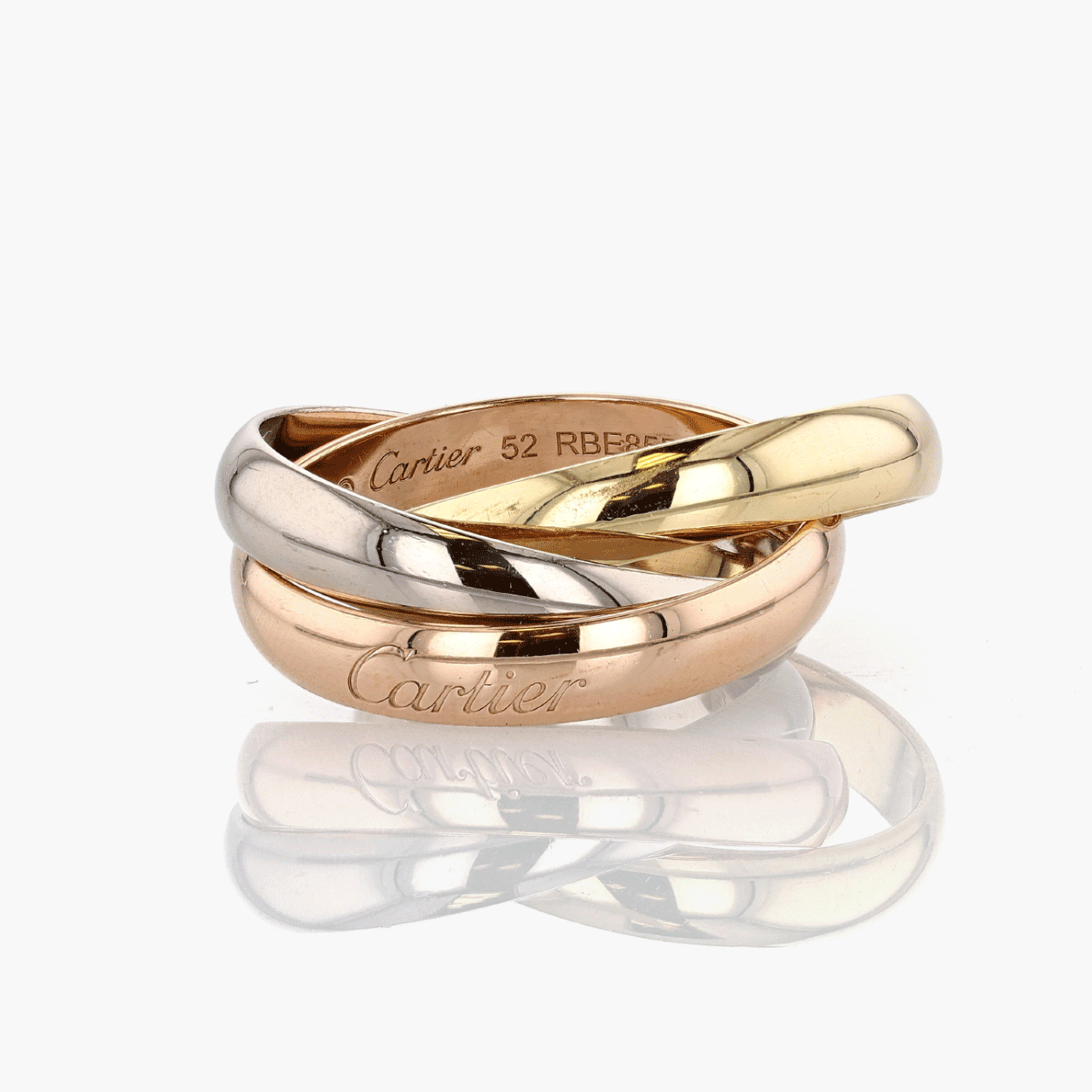 Cartier Trinity Ring in Yellow, White, and Rose Gold
