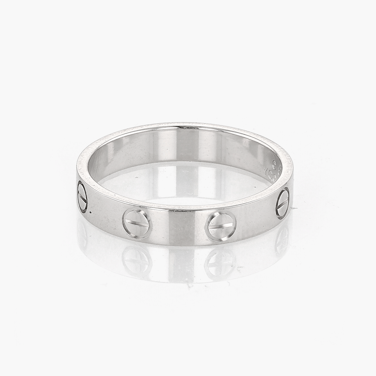 Cartier White Gold Love Wedding Band