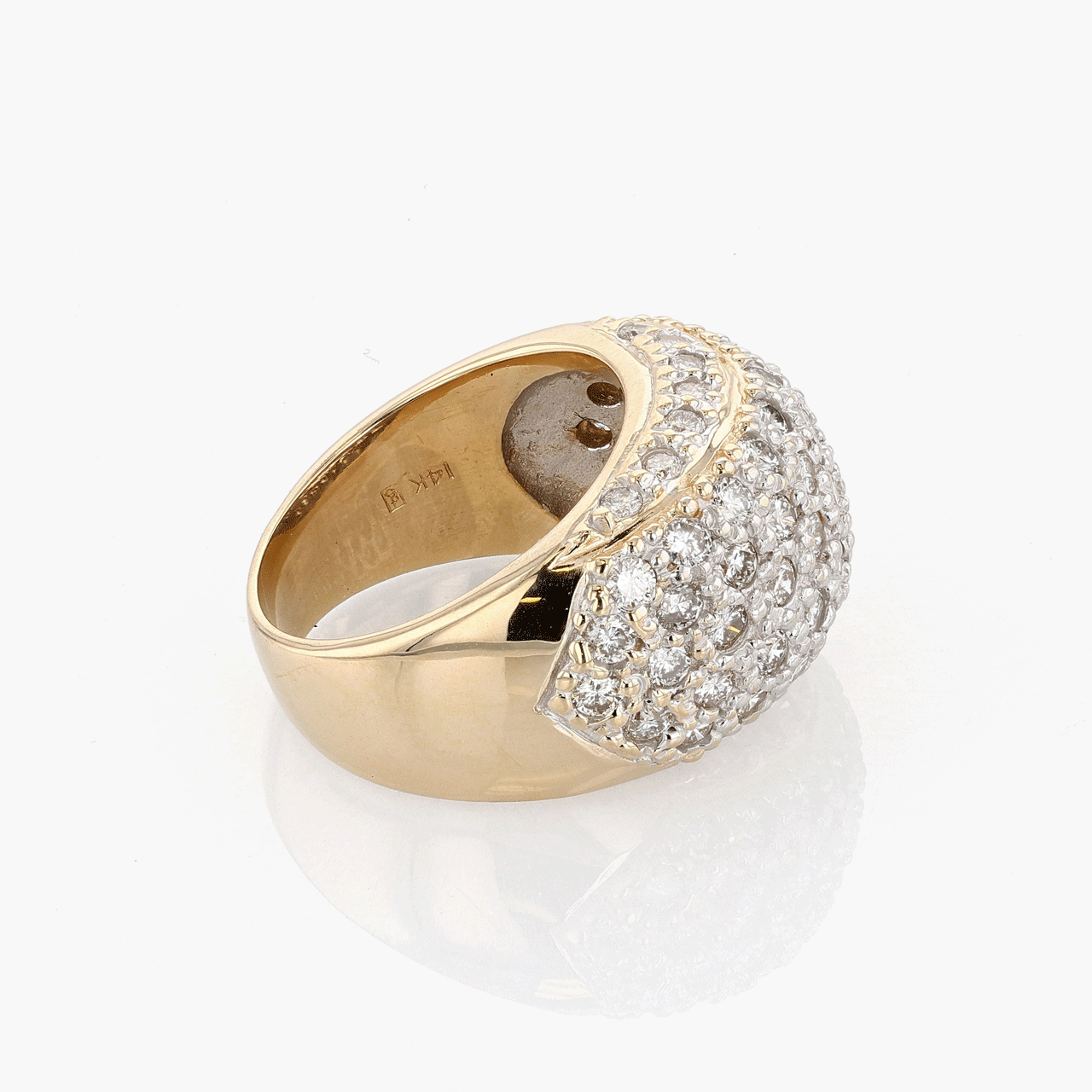 Gold, White Gold, and Diamond Ring