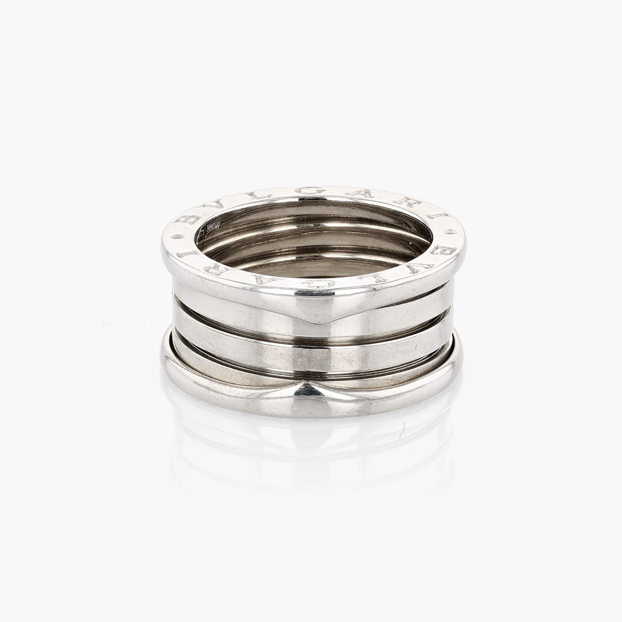 Vintage Bulgari 18k White Gold B-Zero Ring