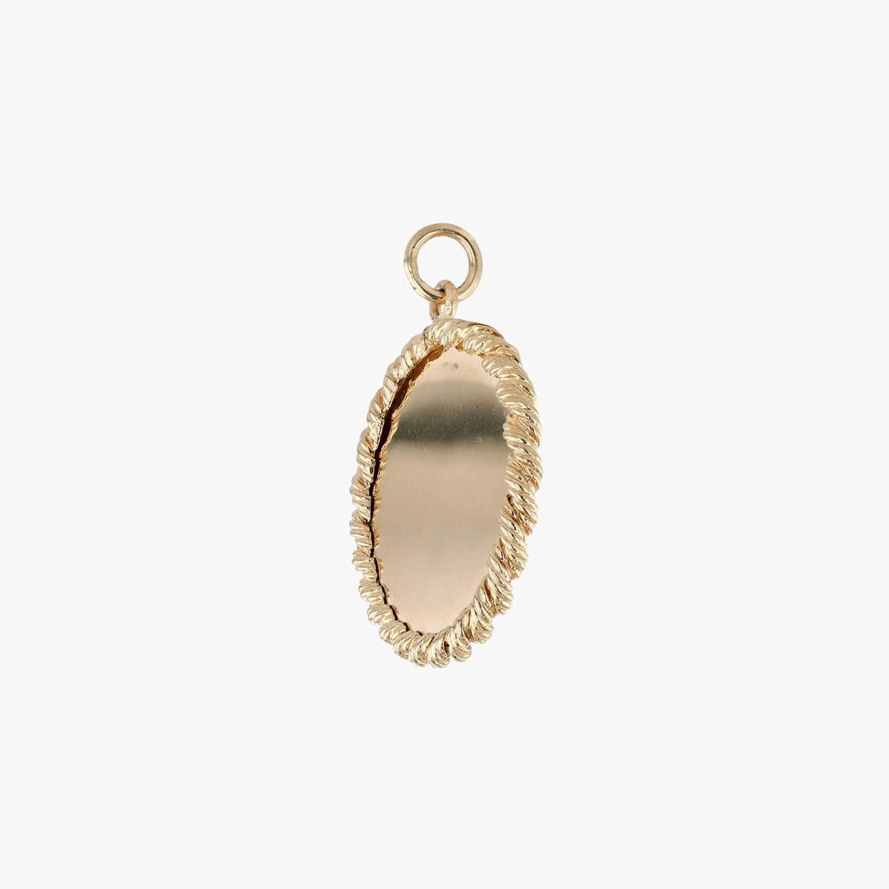 Gold Engravable Disc Charm