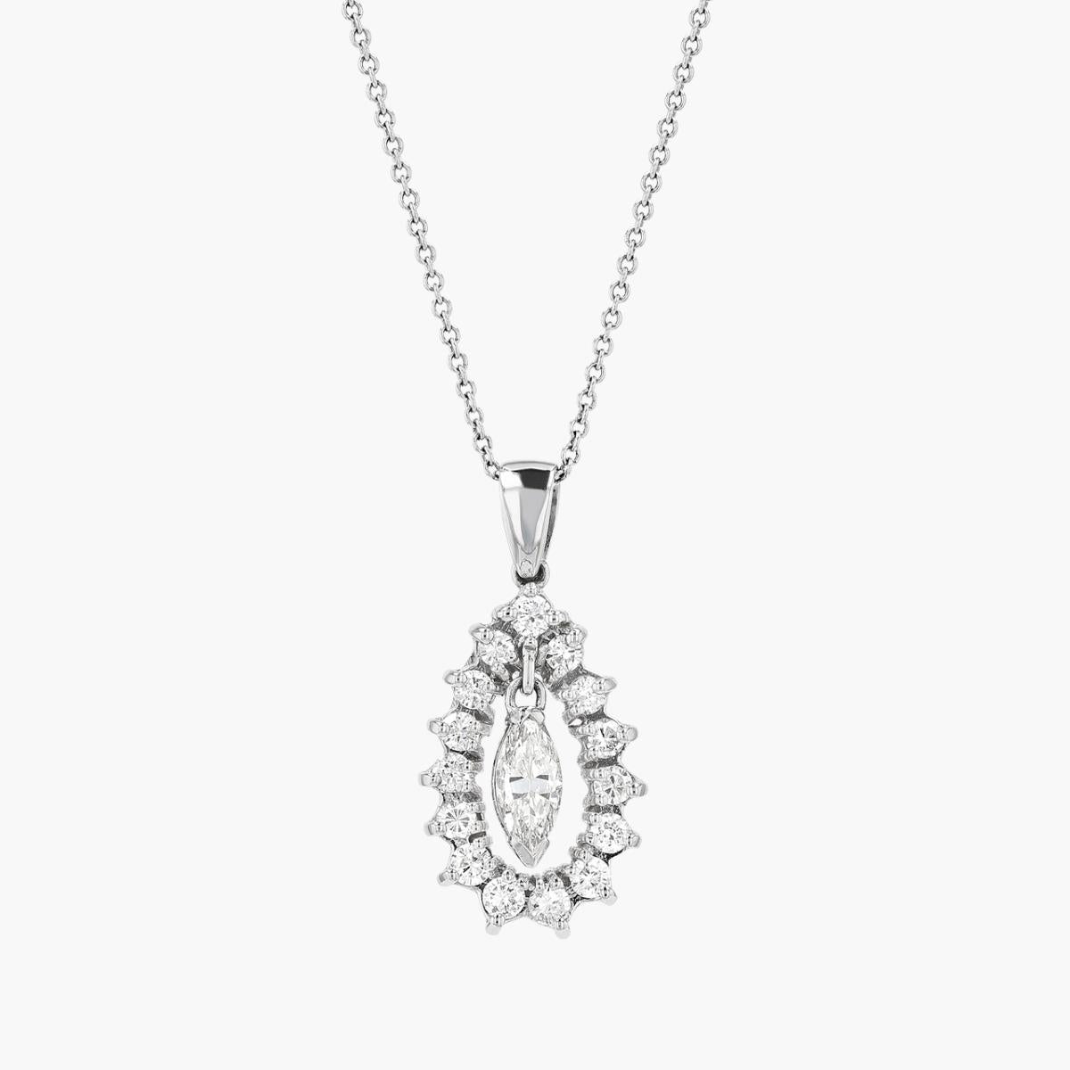 Vintage 14KT Gold Diamond Pendant