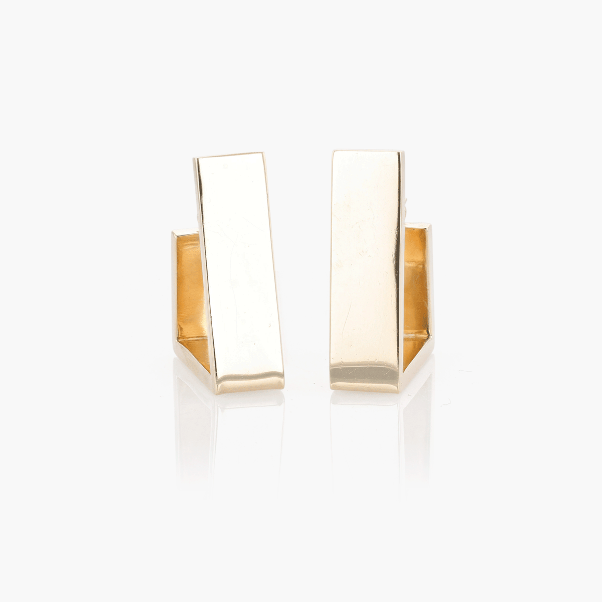 Gold Angular Earrings