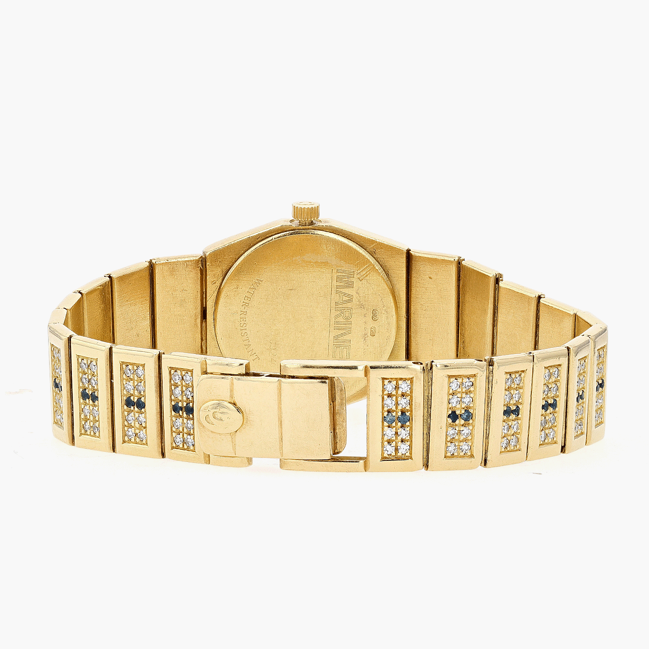 18Kt Concord Mariner W/ Diamonds & Sapphires