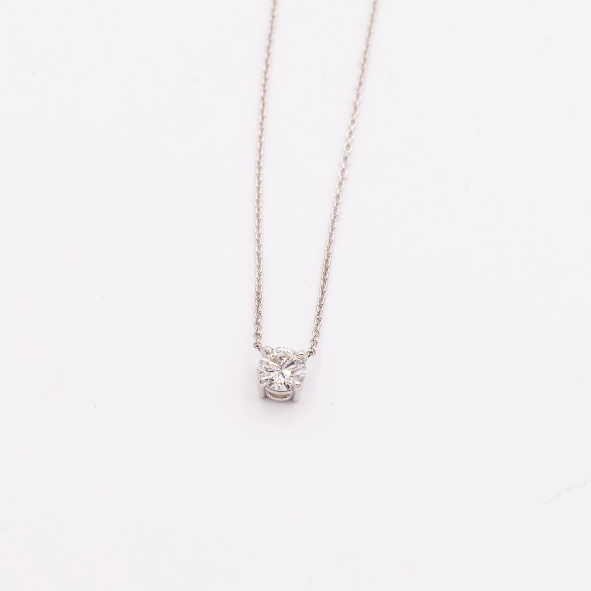 Vintage Diamond Solitaire Pendant